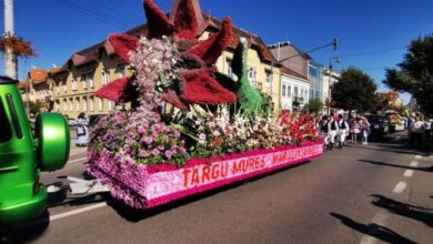 parada-a-carelor-alegorice,-la-festivalul-”magia-florilor”-de-la-targu-mures
