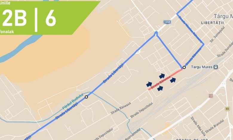 liniile-2b-si-6-din-targu-mures,-traseu-deviat-temporar