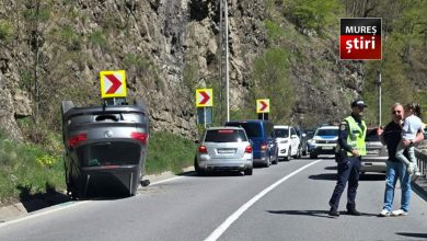 masina-rasturnata-in-zona-salard-dupa-ce-soferul-ar-fi-adormit-la-volan!