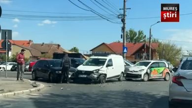 ultima-ora:-accident-cu-trei-autoturisme-pe-strada-libertatii-din-targu-mures!