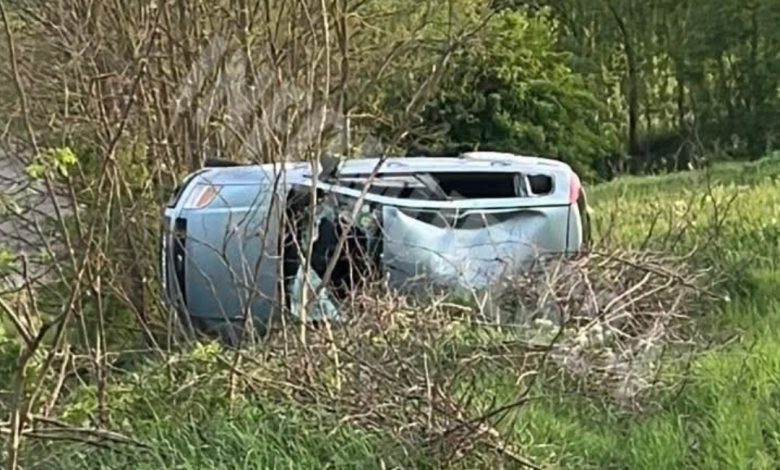 ultima-ora:-accident-grav-la-intrarea-in-voivodeni!-masina-rasturnata