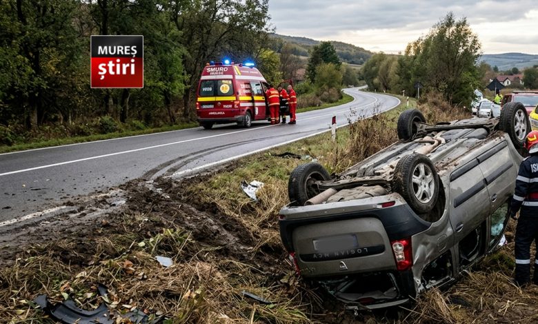 azi-accident-rutier-in-localitatea-mureni.-un-autoturism-s-a-rasturnat-in-sant!