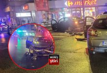 foto-impact-violent-in-cartierul-tudor.-o-masina-a-fost-proiectata-pe-trotuar,-chiar-pe-trecerea-de-pietoni!