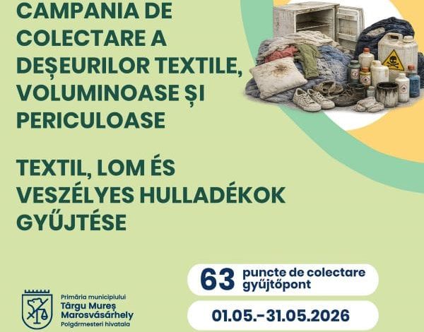 campanie-de-colectare-a-deseurilor-voluminoase,-textile-si-periculoase,-la-targu-mures