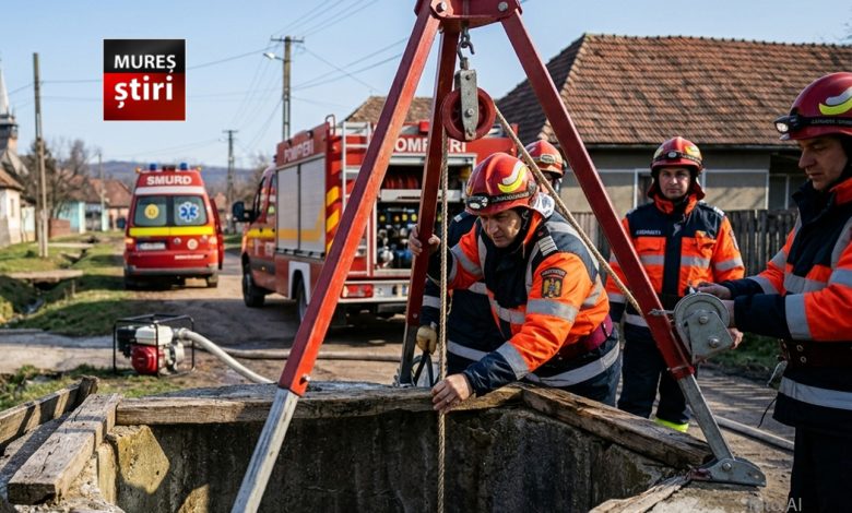 tragedie-in-mures:-un-barbat-si-a-pierdut-viata-dupa-ce-a-cazut-intr-o-fantana-adanca-de-10-metri!