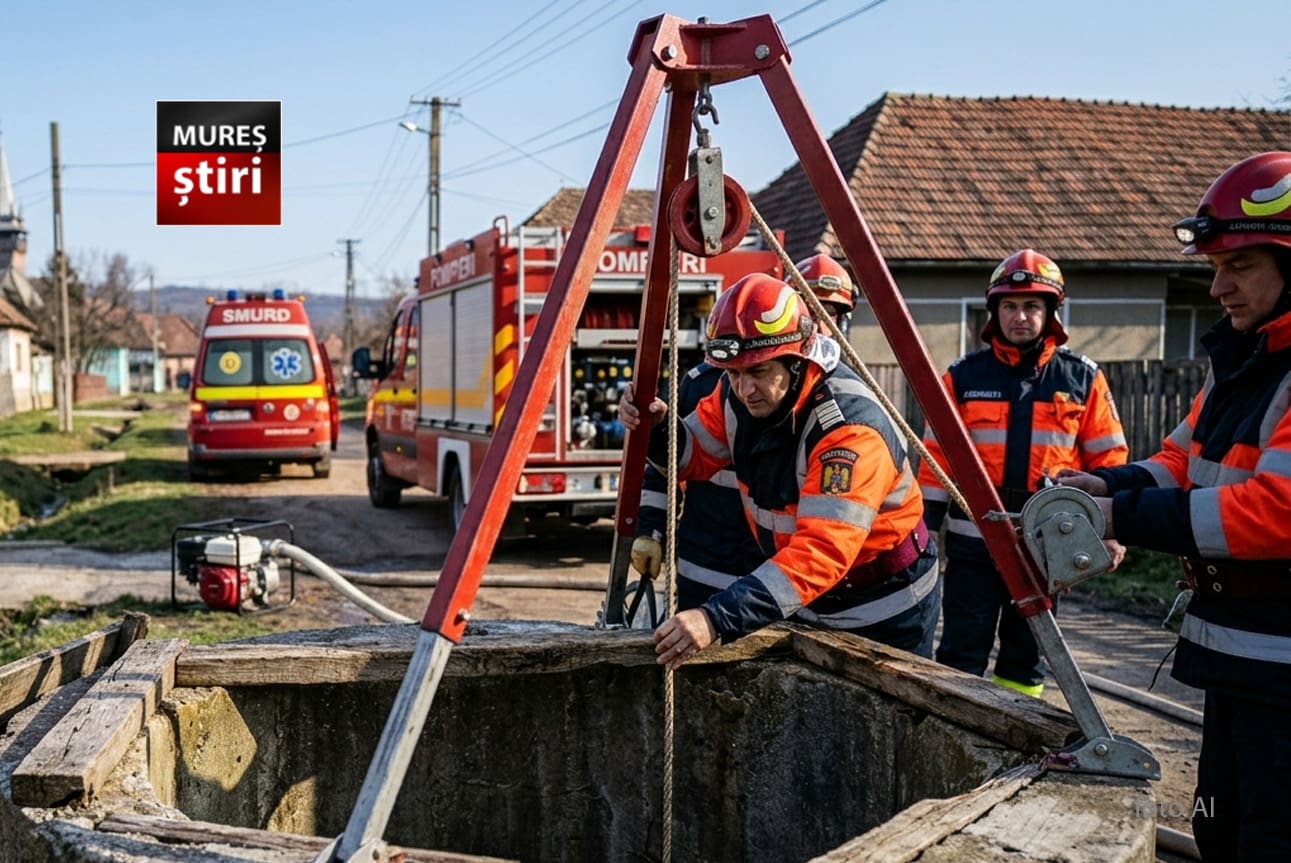 tragedie-in-mures:-un-barbat-si-a-pierdut-viata-dupa-ce-a-cazut-intr-o-fantana-adanca-de-10-metri!