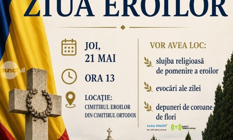 ludus:-ceremonie-de-ziua-eroilor,-joi,-21-mai,-la-cimitirul-eroilor-din-cimitirul-ortodox