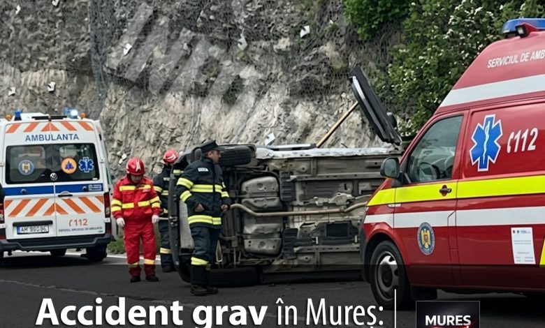 azi-|-accident-rutier-grav-in-mures:-autoturism-rasturnat-pe-dn-15,-lunca-bradului!