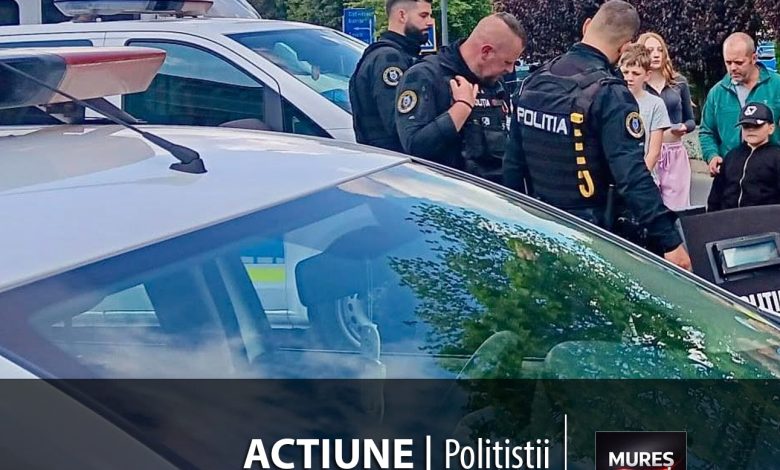reghinul-a-vibrat:-politistii-mureseni-au-transformat-centrul-orasului-intr-o-„tabara”-educativa-pentru-copii!