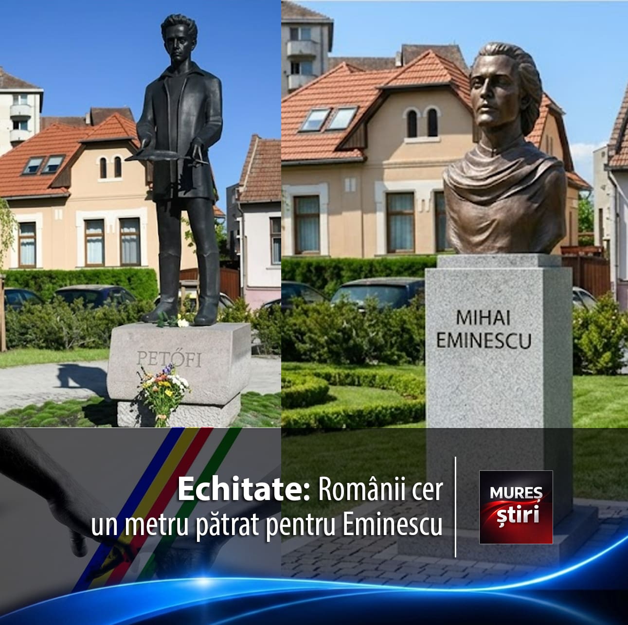 „echitate,-nu-discriminare”:-romanii-cer-un-metru-patrat-pentru-eminescu-in-inima-orasului-sfantu-gheorghe!