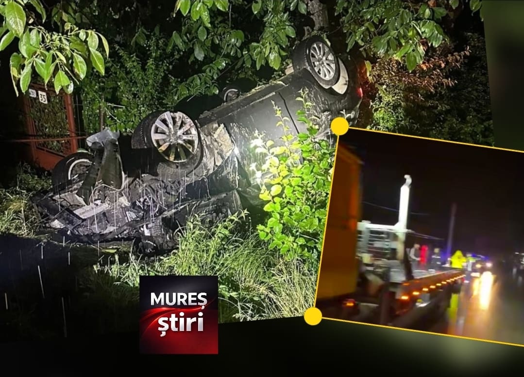 accident-grav-in-sangeorgiu-de-mures!-impact-violent-dupa-ce-un-sofer-a-pierdut-controlul-volanului!