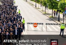 atentie,-soferi!-restrictii-temporare-de-trafic-in-targu-mures,-marti,-2-iunie!