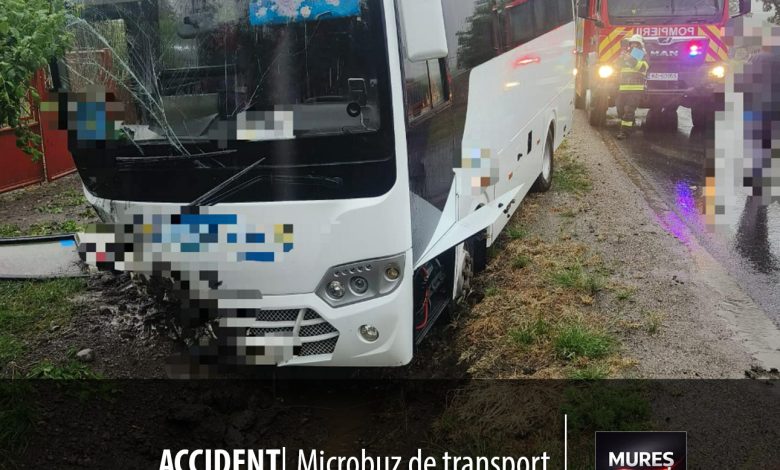 accident-rutier-in-saulia-de-campie:-microbuz-de-transport-persoane-implicat,-trafic-blocat!