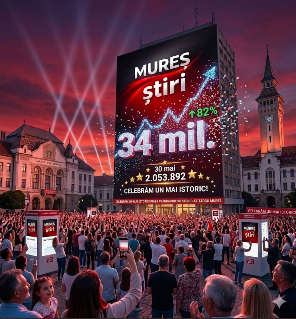 mai-2026-|-mures-stiri:-o-noua-audienta-record-de-34-de-milioane-de-vizualizari-si-o-comunitate-locala-ultra-activa!-multumim!