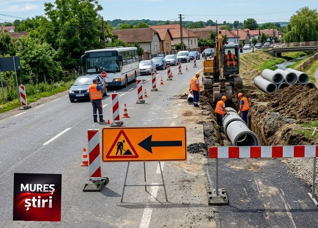 restritii-de-trafic-in-santana-de-mures:-se-inchide-o-banda-pe-strada-principala!-ce-ruta-alternativa-recomanda-autoritatile