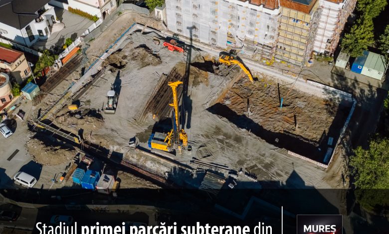 stadiul-primei-parcari-subterane-din-targu-mures:-promisiuni-oficiale-versus-realitatea-unui-santier-aproape-„inghetat”!
