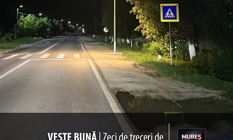 veste-buna-|-zeci-de-treceri-de-pietoni-din-judetul-mures,-iluminate:-siguranta-sporita-pentru-pietoni-si-soferi!