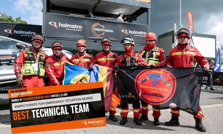 mures-extrication-team,-desemnata-„best-technical-team”-la-interschutz-2026-–-holmatro-rescue-challenge
