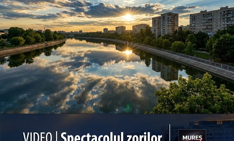 video-|-spectacolul-zorilor-peste-targu-mures:-podul-mures,-transformat-in-punct-de-belvedere!