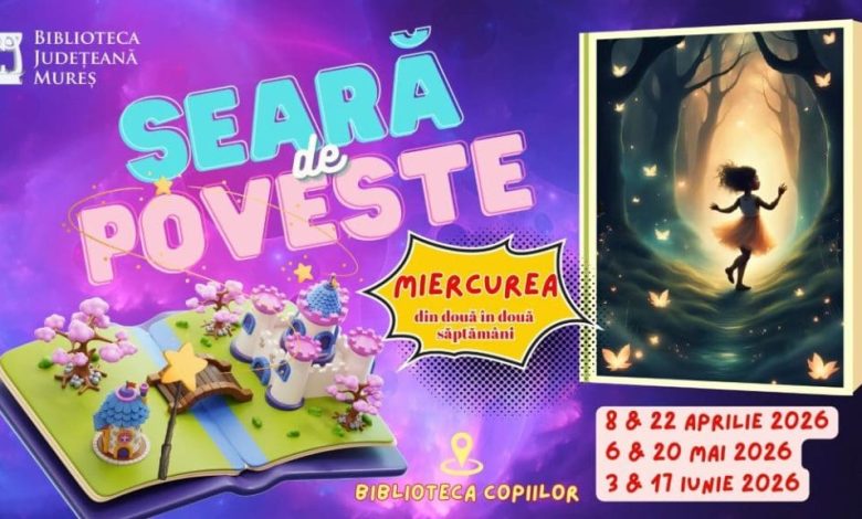 „seara-de-poveste”,-la-biblioteca-copiilor-din-targu-mures