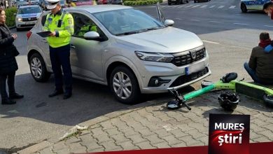 accident-in-targu-mures:-coliziune-intre-un-autoturism-si-o-trotineta-pe-strada-moldovei!