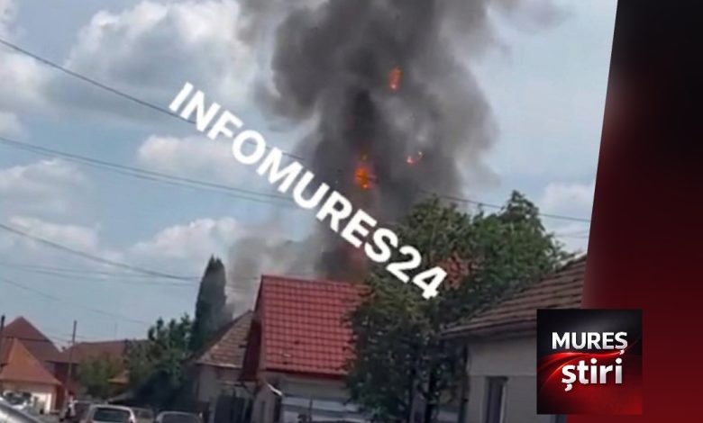 breaking-news:-incendiu-violent-in-reghin!-pompierii-intervin-de-urgenta