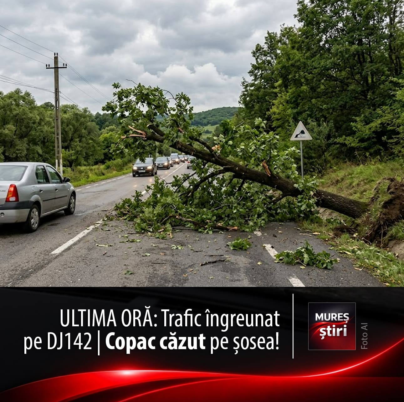 ultima-ora:-trafic-ingreunat-pe-dj142,-drumul-spre-tigmandru!