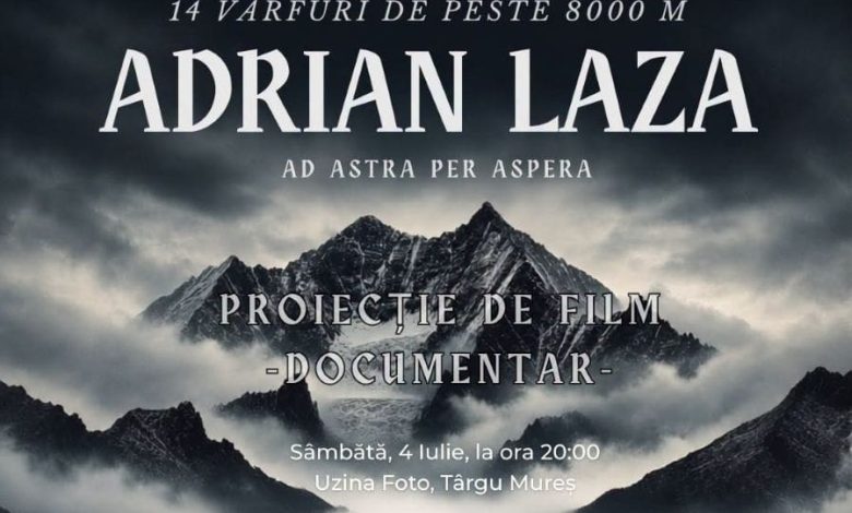 proiectie-de-film-cu-alpinistul-adrian-laza,-la-uzina-foto-din-targu-mures