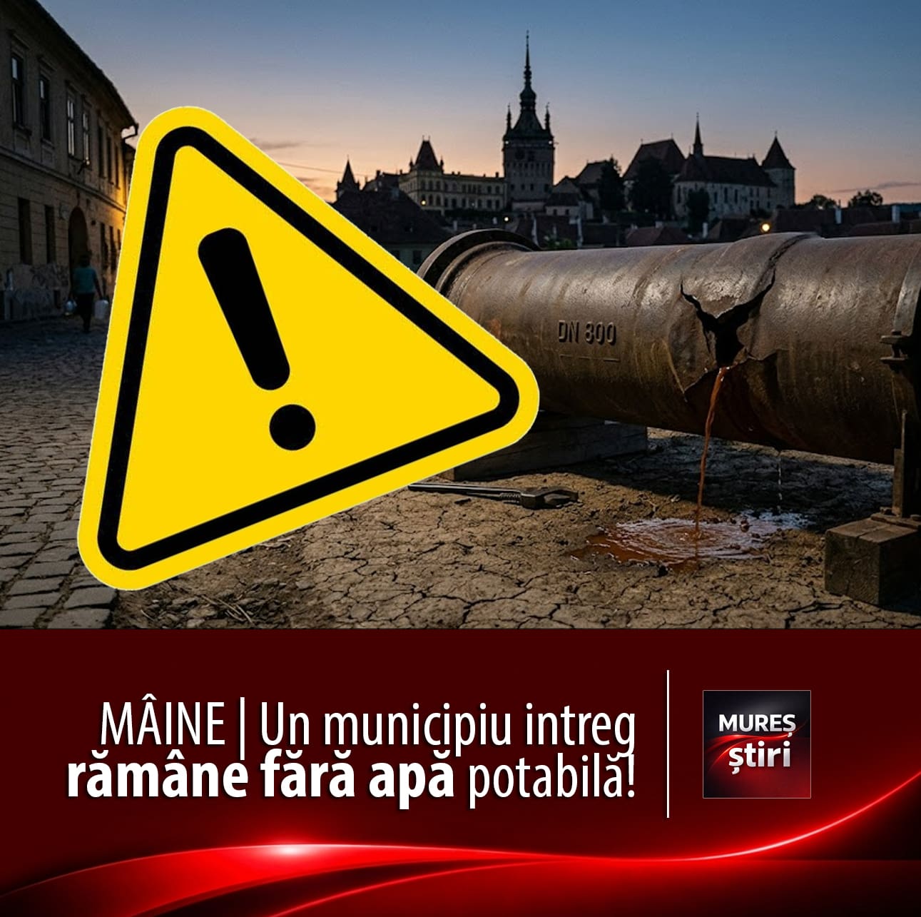 alerta:-tot-municipiul-ramane-fara-apa-potabila-joi,-25-iunie-–-sighisoara!