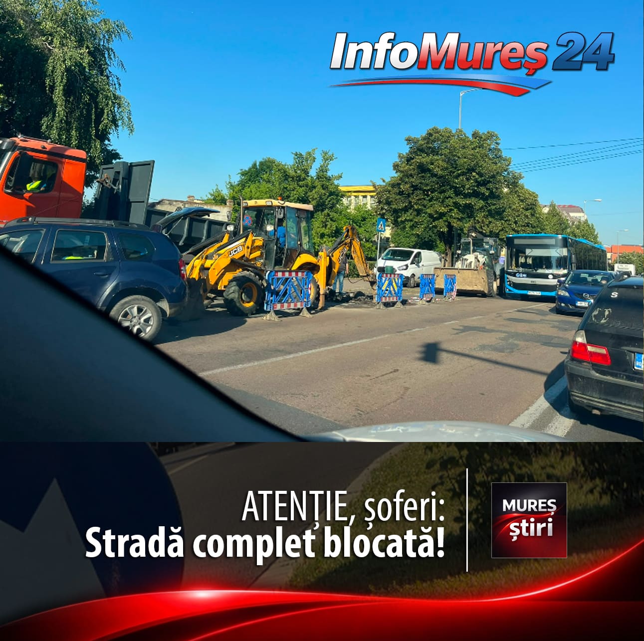 alerta-trafic:-strada-gradinarilor,-blocata-complet-in-targu-mures!