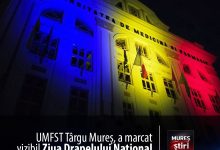 umfst-targu-mures,-singura-institutie-care-a-marcat-vizibil-ziua-drapelului-national.-primaria,-absenta-din-peisajul-festiv!-foto
