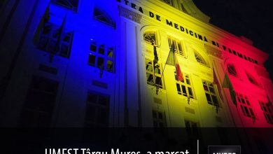 umfst-targu-mures,-singura-institutie-care-a-marcat-vizibil-ziua-drapelului-national.-primaria,-absenta-din-peisajul-festiv!-foto