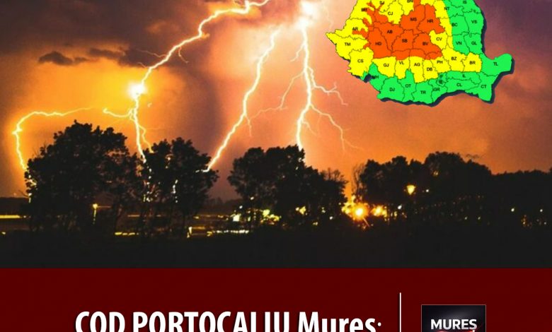cod-portocaliu-de-furtuna:-judetul-mures,-sub-asediul-vijeliilor-si-grindinei-astazi!