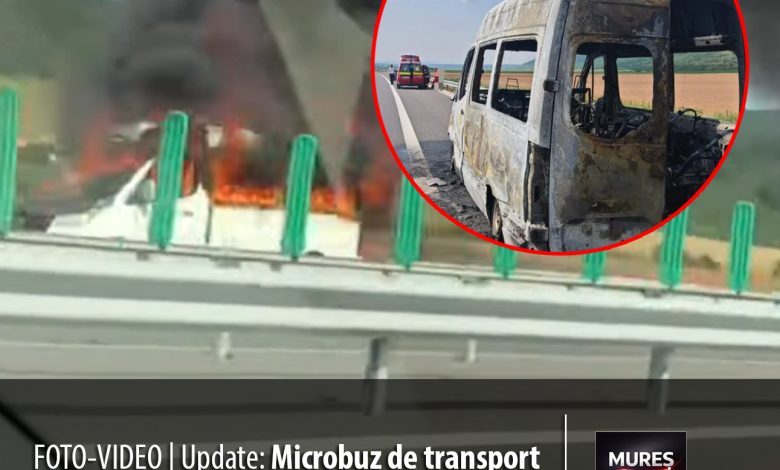 foto-video-|-update:-microbuz-de-transport-persoane,-facut-scrum-pe-autostrada-a3!
