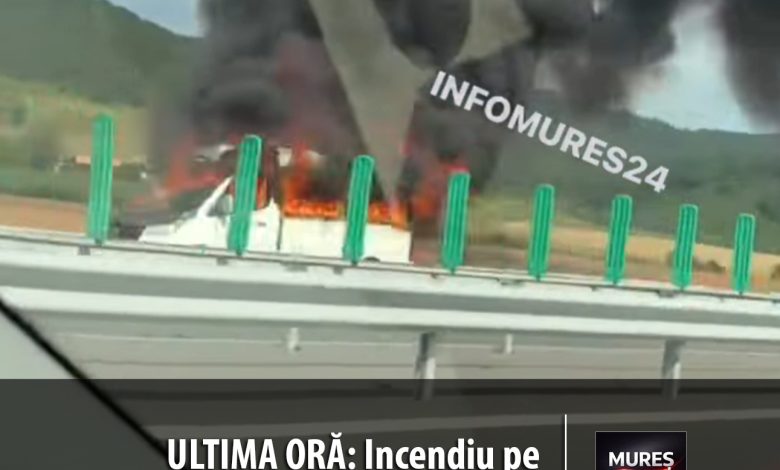 incendiu-pe-autostrada-a3:-trafic-ingreunat-intre-chetani-si-campia-turzii!