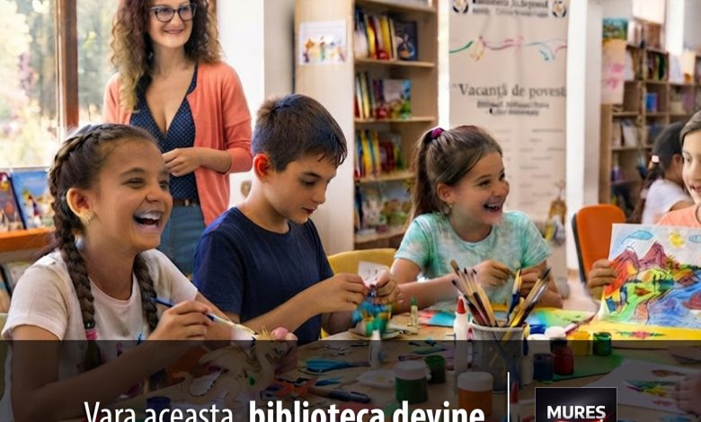 vara-aceasta,-biblioteca-devine-destinatia-preferata-a-copiilor:-revine-programul-„vacanta-de-poveste”-la-targu-mures!