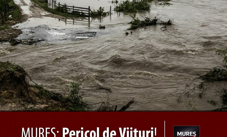 judetul-mures:-pericol-de-viituri!-cod-galben-de-inundatii-in-bazinul-raului-mures