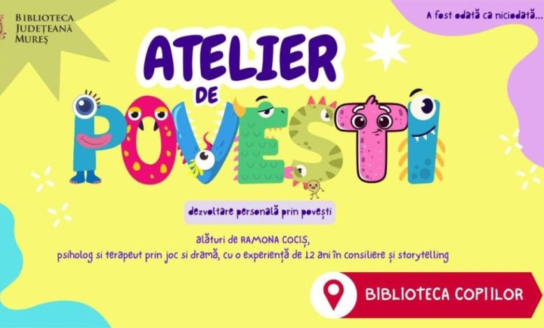 atelier-de-dezvoltare-personala-prin-povesti,-la-biblioteca-copiilor-din-targu-mures