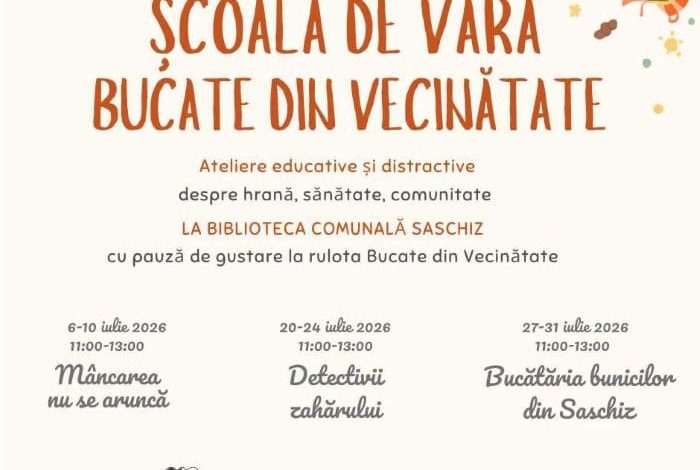 scoala-de-vara-„bucate-din-vecinatate”-continua-in-saschiz-cu-noi-ateliere-pentru-copii
