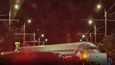 foto-|-panica-si-amuzament-in-trafic:-un-avion-a-„aterizat”-fortat-la-o-benzinarie-din-cluj!