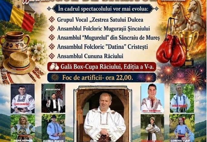 targul-de-sfantul-ilie,-sarbatorit-la-raciu-cu-muzica-populara,-gala-de-box-si-focuri-de-artificii