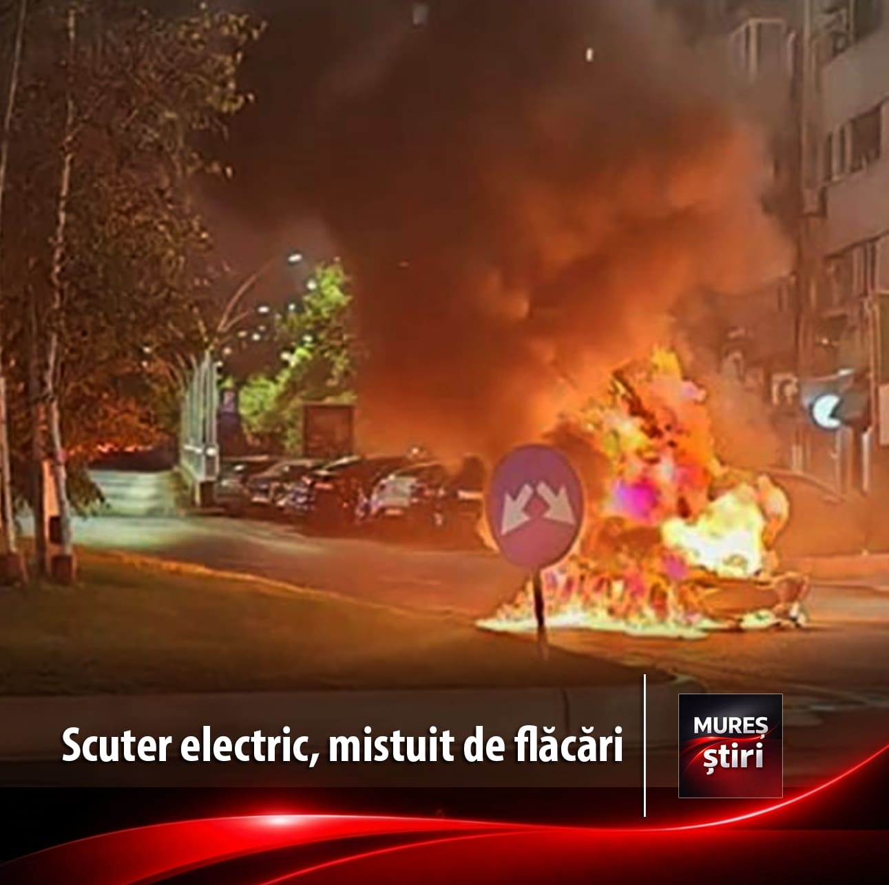 scuter-electric,-mistuit-de-flacari-pe-strada-rozelor-din-sighisoara!