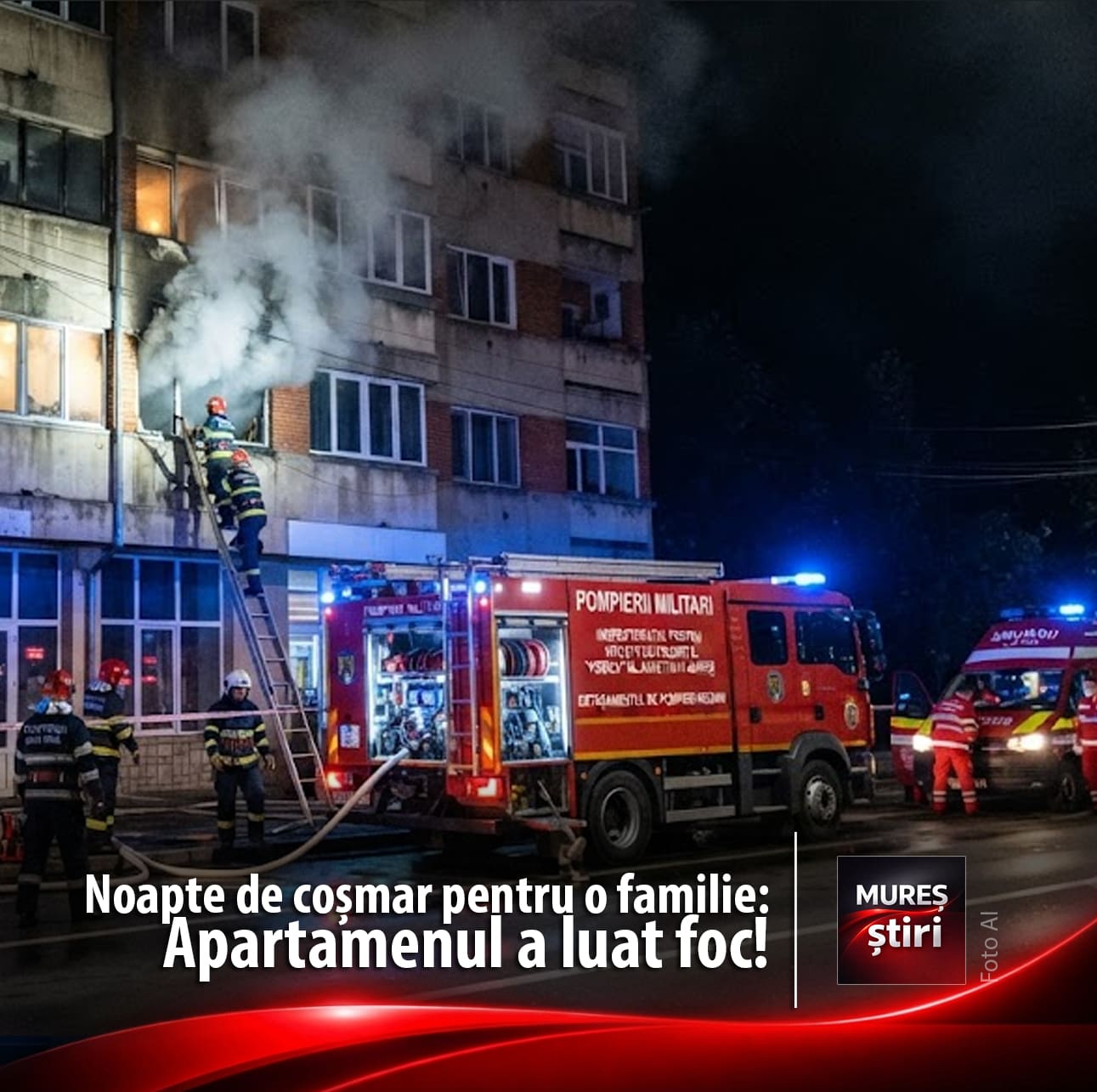 noapte-de-cosmar-pentru-o-familie-din-reghin:-apartamenul-a-luat-foc!