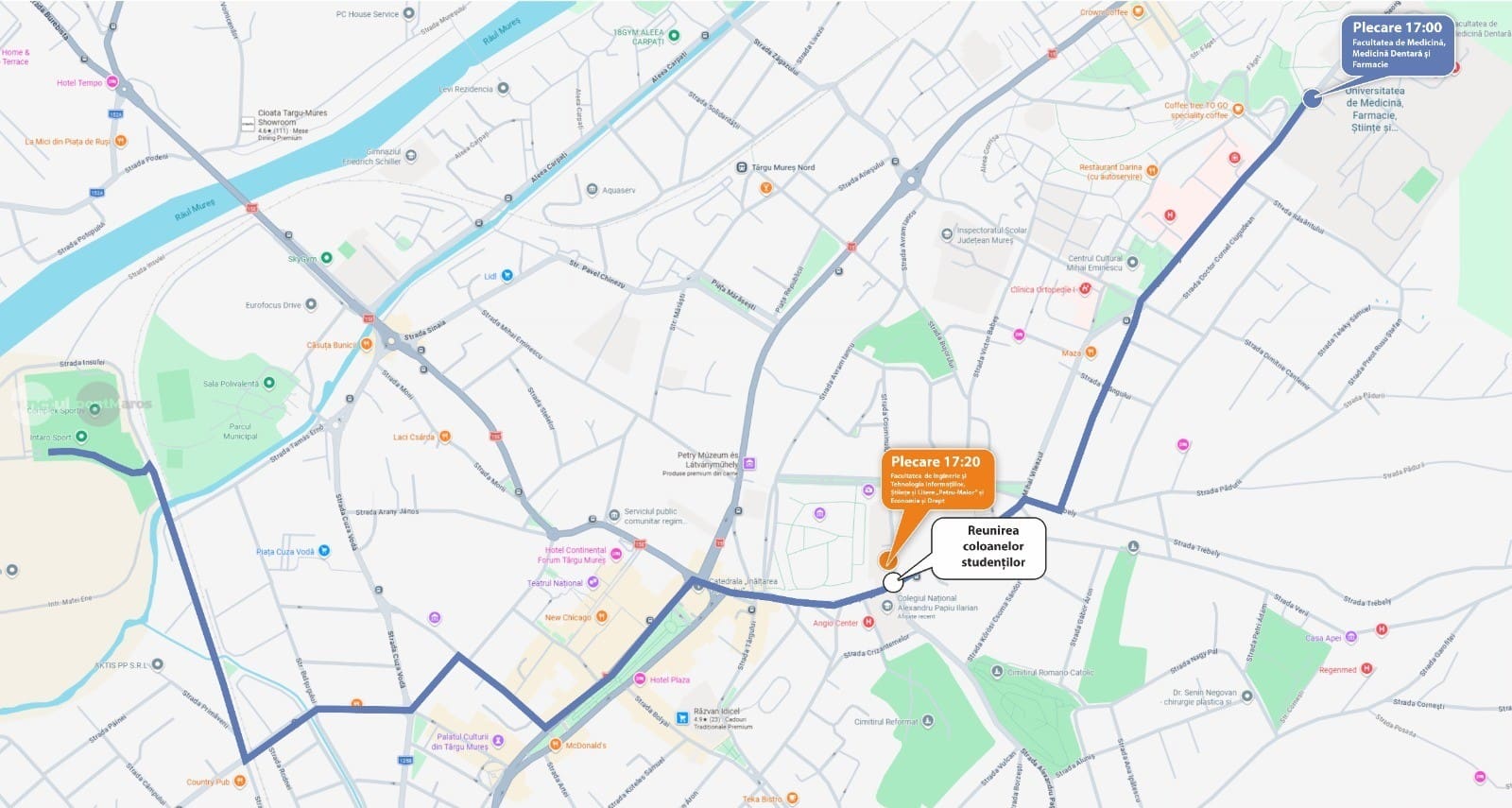 restrictii-de-trafic-miercuri-pentru-marsul-absolventilor-umfst