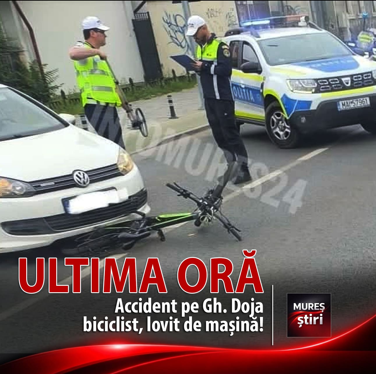 accident-rutier-pe-strada-gheorghe-doja-din-targu-mures:-un-biciclist,-acrosat-de-un-autoturism!