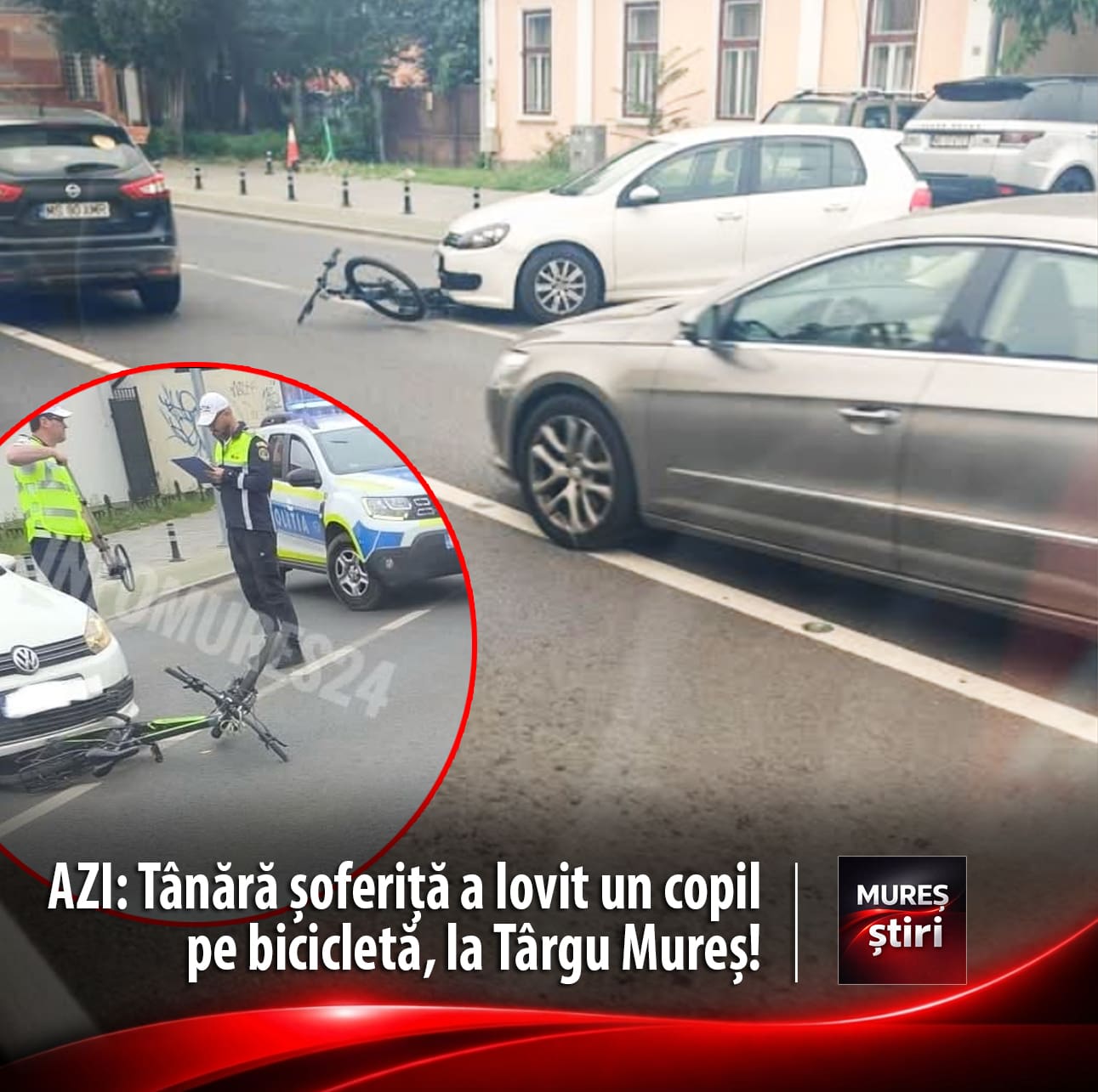 accident-rutier-in-targu-mures:-un-biciclist-minor,-ranit-dupa-ce-a-fost-acrosat-de-o-masina-pe-strada-gheorghe-doja!