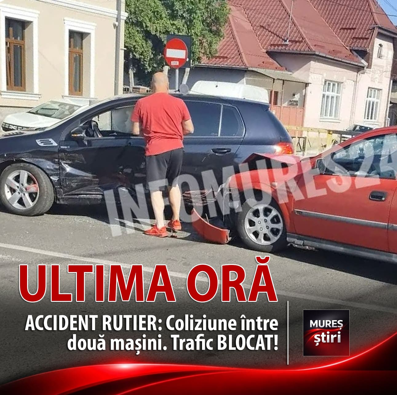 accident-rutier:-coliziune-intre-doua-autovehicule-pe-strada-iuliu-maniu-din-targu-mures