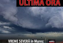 cod-galben-de-vreme-severa:-judetul-mures,-vizat-de-averse-torentiale,-vijelii-si-grindina!
