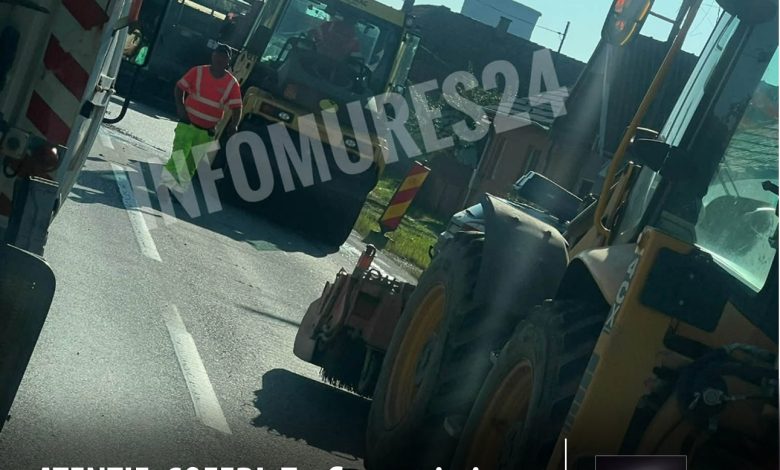 mures:-trafic-restrictionat-si-lucrari-de-asfaltare-in-localitatea-fantanele!