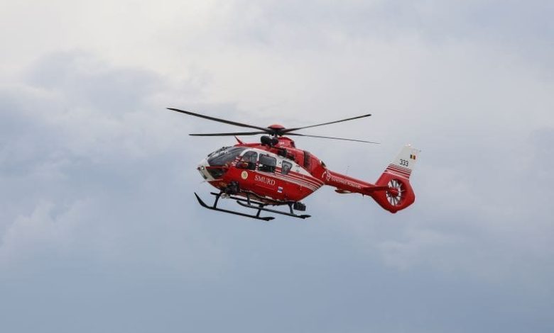 accident-la-craciunesti,-o-femeie-preluata-de-elicopterul-smurd